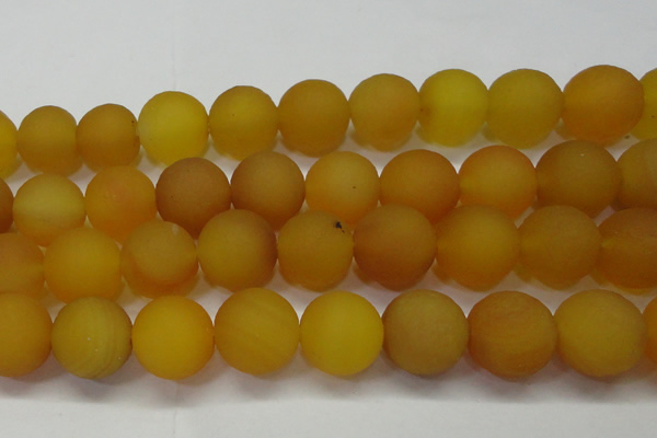 CAG6726 15 inches 20mm round yellow pilates agate beads