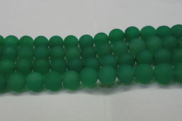 CAG6734 15 inches 16mm round green pilates agate beads