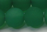 CAG6735 15 inches 18mm round green pilates agate beads