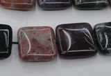 CAG6778 15.5 inches 12*12mm square Indian agate beads wholesale