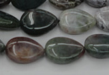 CAG6801 15.5 inches 10*14mm flat teardrop Indian agate beads