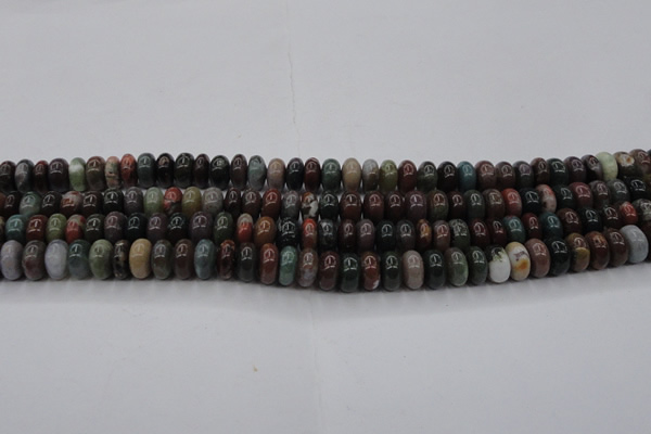 CAG6820 15.5 inches 5*10mm rondelle Indian agate beads wholesale