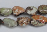 CAG7020 15.5 inches 10*12mm - 12*14mm nuggets ocean agate beads