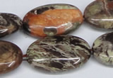 CAG7041 15.5 inches 20*30mm oval ocean agate gemstone beads