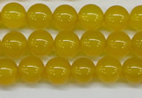 CAG7103 15.5 inches 10mm round yellow agate gemstone beads