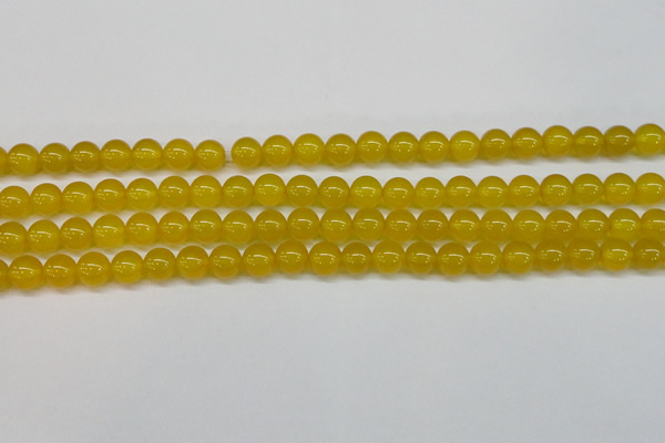 CAG7103 15.5 inches 10mm round yellow agate gemstone beads