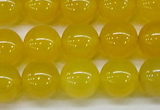 CAG7105 15.5 inches 14mm round yellow agate gemstone beads