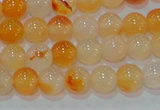 CAG7131 15.5 inches 6mm round red agate gemstone beads