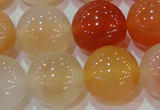 CAG7137 15.5 inches 18mm round red agate gemstone beads