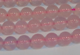 CAG7150 15.5 inches 6mm round pink agate gemstone beads