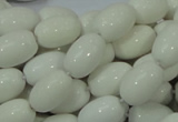 CAG718 15.5 inches 10*15mm rice white agate gemstone beads wholesale