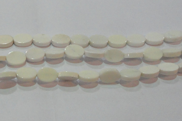 CAG7237 15.5 inches 15*20mm oval white agate gemstone beads