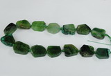 CAG7396 15.5 inches 18*25mm - 20*28mm freeform dragon veins agate beads