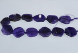 CAG7399 15.5 inches 25*25mm - 30*35mm freeform dragon veins agate beads