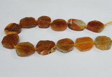 CAG7402 15.5 inches 25*30mm - 30*35mm freeform dragon veins agate beads