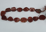 CAG7408 15.5 inches 20*25mm - 25*30mm freeform dragon veins agate beads