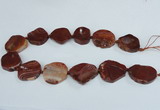 CAG7409 15.5 inches 25*30mm - 30*38mm freeform dragon veins agate beads