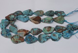 CAG7434 15.5 inches 20*30mm - 25*35mm freeform ocean agate beads