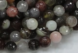 CAG744 15.5 inches 8mm faceted round botswana agate beads wholesale