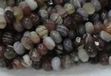 CAG746 15.5 inches 4*6mm faceted rondelle botswana agate beads