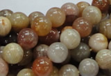 CAG764 15.5 inches 10mm round yellow agate gemstone beads wholesale