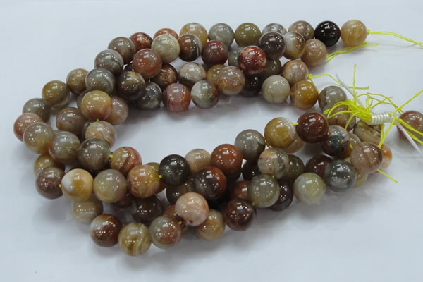 CAG767 15.5 inches 16mm round yellow agate gemstone beads wholesale