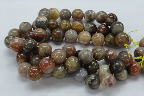 CAG769 15.5 inches 20mm round yellow agate gemstone beads wholesale