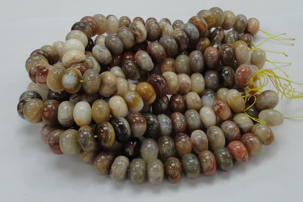 CAG771 15.5 inches 12*18mm rondelle yellow agate gemstone beads