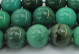 CAG7907 15.5 inches 14mm round grass agate beads wholesale