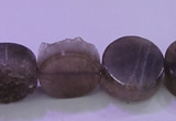 CAG8434 15.5 inches 18mm coin grey druzy agate gemstone beads