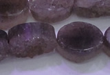 CAG8445 15.5 inches 18*25mm oval grey druzy agate gemstone beads