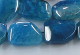 CAG8504 15.5 inches 15*20mm - 18*25mm freeform dragon veins agate beads