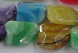 CAG8506 15.5 inches 15*20mm - 18*25mm freeform dragon veins agate beads