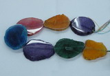 CAG8534 15.5 inches 40*45mm - 45*55mm freeform dragon veins agate beads