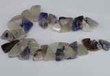 CAG8540 Top drilled 15*20mm - 25*30mm freeform dragon veins agate beads