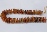 CAG8562 6*22mm - 10*26mm tyre dragon veins agate beads wholesale