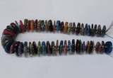 CAG8565 6*22mm - 10*26mm tyre dragon veins agate beads wholesale