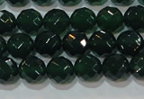 CAG8580 15.5 inches 10mm faceted round green agate gemstone beads