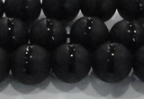 CAG8677 15.5 inches 10mm round matte tibetan agate gemstone beads