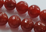 CAG870 15.5 inches 18mm faceted round agate gemstone beads