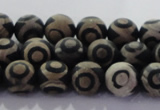 CAG8700 15.5 inches 6mm round matte tibetan agate gemstone beads