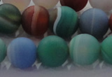 CAG8733 15.5 inches 12mm round matte madagascar agate beads