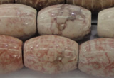 CAG8767 15.5 inches 18*25mm rice chrysanthemum agate beads