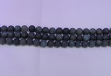 CAG8880 15.5 inches 4mm round matte moss agate beads