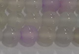 CAG8931 15.5 inches 6mm round matte colorful agate beads wholesale