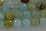 CAG8994 15.5 inches 6mm faceted round fire crackle agate beads