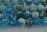 CAG9000 15.5 inches 6mm faceted round fire crackle agate beads