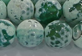 CAG9012 15.5 inches 16mm faceted round fire crackle agate beads