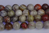 CAG9110 15.5 inches 4mm round Mexican crazy lace agate beads