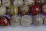 CAG9114 15.5 inches 12mm round Mexican crazy lace agate beads